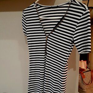 Small Stripe Pullover Dress